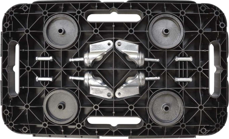 Dolly-Pedana-c/ruote-Portata-statica-300kg-nero