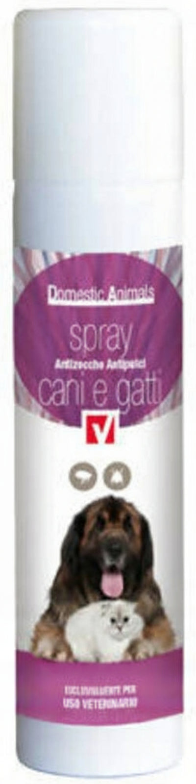 DOMESTIC ANIMALS SPRAY Spray Antizecche Antipulci Per Cani E Gatti Spray Antiparassitario 300 Ml Pulci, Zecche, Pidocchi E Acari Del Cane E Del Gatto Vebi
