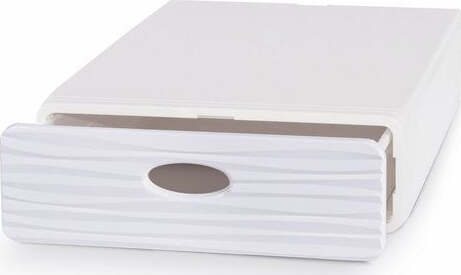 DOMOLIVING-Cassetto-Ordinatore-QBOX-WAVE-SLIM-Bianco---Organizza-con-Stile-e-Funzionalità
