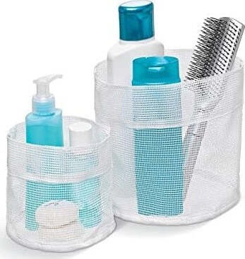 DOMOPAK---CESTI-PER-BAGNO-ROTONDI-SET-2-PEZZI-16x16CM-+-12x12-CM-BIANCO-O-GRIGIO