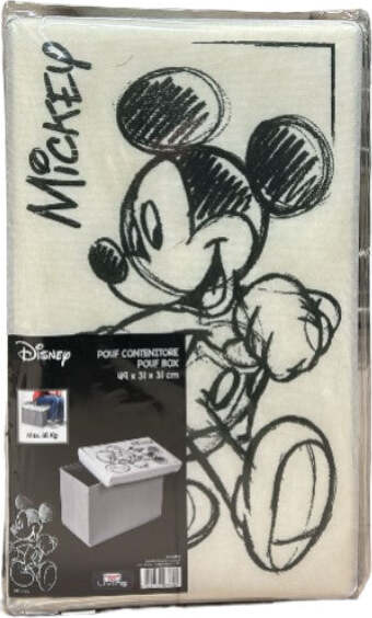 DOMOPAK---OTTOMAN-DISNEY-MICKEY-MOUSE-BLACK&WHITE
