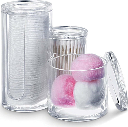 DOMOPAK---PORTA-DISCHETTI/COTONE/BASTONCINI-COTONATI-15X12,5XH14CM