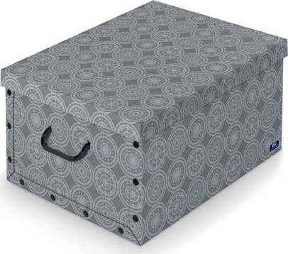 DOMOPAK---SCATOLA-GUARDAROBA-BORDEAUX/GREY-39X50X24CM