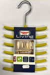 DOMOPAK---SET-2-GRUCCE-APPENDI-CRAVATTE-ANTISCIVOLO---16-CM-COLORI-GRIGIO-E-VERDE-MELA