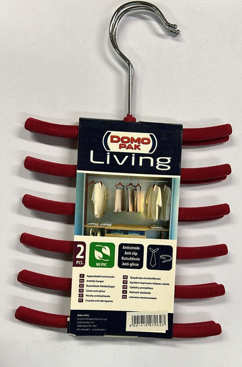 DOMOPAK---SET-2-GRUCCE-APPENDI-CRAVATTE,-ANTISCIVOLO---16cm-MAGENTA***
