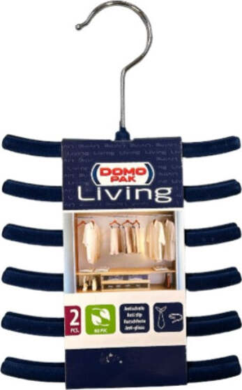 DOMOPAK---SET-2-GRUCCE-APPENDI-CRAVATTE-ANTISCIVOLO-BLU