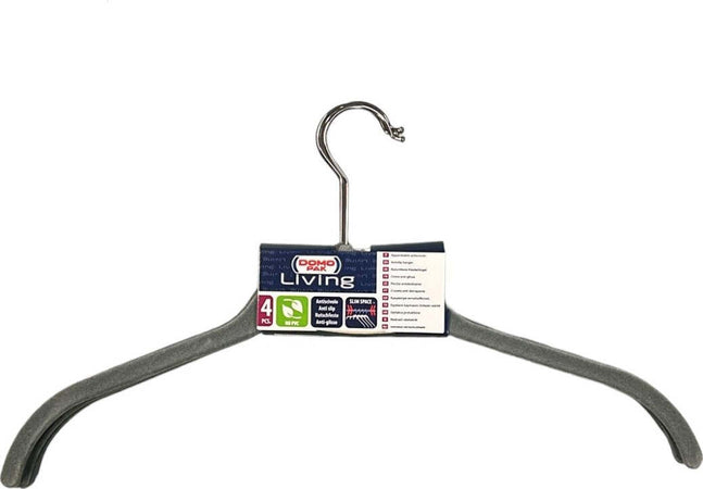 DOMOPAK---SET-4-APPENDIABITI-VELLUTATI-GRIGIO-43-CM