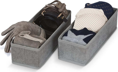 DOMOPAK-LIVING---SET-2-DIVISORI-PER-CASSETTI-IN-TNT-STONE-GREY-30X10,5X8CM