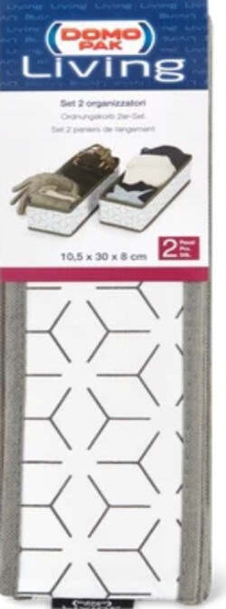 DOMOPAK-LIVING---SET-2-DIVISORI-PER-CASSETTI-METRIK-PEVA-30X10,5X8CM