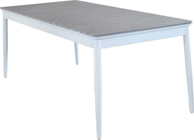 DONATO---set-tavolo-in-alluminio-e-polywood-cm-200/300x90x76-h-con-8-sedute-Bianco-Milani-Home