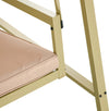 Dondolo-3-Posti-con-Tettuccio-Inclinabile-e-Cuscini,-in-Acciaio-e-Textilene,-200x125x175-cm,-Beige-e-Marrone--84A-307V00BG