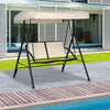 Dondolo-a-2-Posti-da-Giardino-con-Tettuccio-Regolabile,-140x118x162cm-Beige-84A-233BG