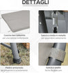 Dondolo-da-Esterni-2in1-per-3-Persone-Convertibile-in-Letto-con-Tettuccio,-218x120x168cm,-Cachi-Chiaro-84A-062V01