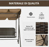Dondolo-da-Giardino-3-Posti-con-Tettuccio-Regolabile-in-Rattan-PE-e-Acciaio,-167x112x153cm--867-148V00MB
