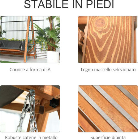 Dondolo-da-Giardino-3-Posti-Convertibile-in-Letto-Matrimoniale,-225.5x113x180cm-84A-239