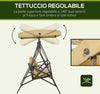 Dondolo-da-Giardino-3-Posti-in-Acciaio-e-Poliestere-con-Tetto-Inclinabile-e-Cuscini,-190x120x178-cm--84A-290V00BN
