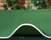 Dondolo-da-Giardino-3-Posti-in-Acciaio-e-Teslin-con-Tetto-Parasole,-172x110x153-cm,-Bianco-e-Verde-84A-054V03GN
