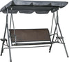 Dondolo-da-Giardino-3-Posti-in-Rattan-PE-e-Acciaio-con-Tettuccio-Regolabile-e-Portabicchieri,-204x112x150-cm-84A-277V00CG