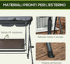 Dondolo-da-Giardino-3-Posti-in-Rattan-PE-e-Acciaio-con-Tettuccio-Regolabile-e-Portabicchieri,-204x112x150-cm-84A-277V00CG