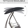 Dondolo-da-Giardino-3-Posti-in-Rattan-PE-e-Metallo-con-Cuscini-e-Tetto-Parasole,-198x124x179cm,-Marrone-867-106BN