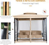 Dondolo-da-Giardino-3-Posti-Lettino-e-Gazebo-Design-3-in-1-con-Tettuccio,-256x172x248cm,-Beige-84A-056