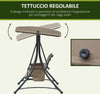 Dondolo-da-Giardino-a-3-Posti-con-Tettuccio-Regolabile-e-Tasche-Portaoggetti-Marrone-196x128x172cm-84A-110V01