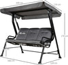 Dondolo-da-Giardino-per-3-Persone-con-Tettuccio-Regolabile-e-Cuscini,-200x120x170cm,-Nero-84A-140BK