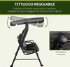 Dondolo-da-Giardino-per-3-Persone-con-Tettuccio-Regolabile-e-Cuscini,-200x120x170cm,-Nero-84A-140BK