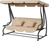 Dondolo-Letto-da-Giardino-3-Posti-con-Tetto-Regolabile-e-Vassoio,-200x120x164-cm,-Marrone-Chiaro--84A-050V02SD