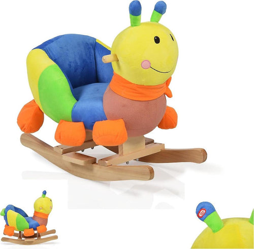 Dondolo Moni Trade Peluche Bruco Casa e cucina/Arredamento/Cameretta bambini/Sedie e divani per l'allattamento/Poltrone e poggiapiedi da allattamento La Casa Del Bebè - Napoli, Commerciovirtuoso.it