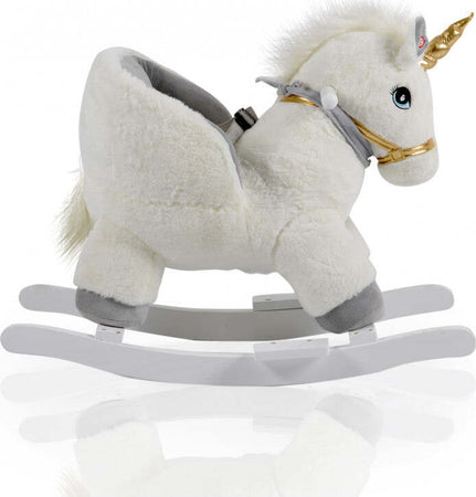 Dondolo Moni Trade Peluche Unicorno Bianco Giochi e giocattoli/Giocattoli prima infanzia/Cavalli a dondolo e animali La Casa Del Bebè - Napoli, Commerciovirtuoso.it