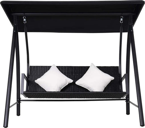 Dondolo-Polyrattan-da-Giardino-a-3-posti,-2-Cuscini-e-Baldacchino-Ferro-Verniciato-a-Polvere-Tetto-Idrorepellente-Cuscini-Sfoderabili-198x124x179cm-360kg-01-0837