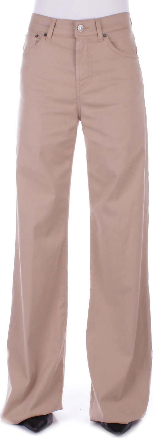 Dondup-Pantaloni-Beige-da-donna