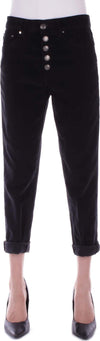 Dondup-Pantaloni-Nero-da-donna