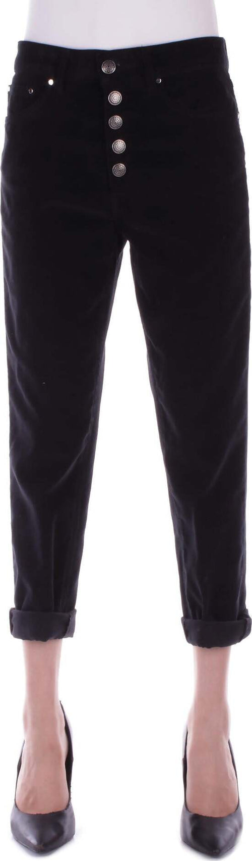 Dondup-Pantaloni-Nero-da-donna