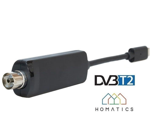 USB Tuner DVB-T2/C NERO per Homatics BOX Q / BOX R / BOX R PLUS / BOX R LITE