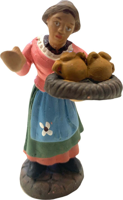 Donna con caraffe statuetta in terracotta artigianale per presepe napoletano da h 7 cm Casa e cucina/Decorazioni per interni/Addobbi e decorazioni per ricorrenze/Decorazioni natalizie/Presepi/Statuine e fondali per il presepe MagiediNatale.it - Altamura, Commerciovirtuoso.it
