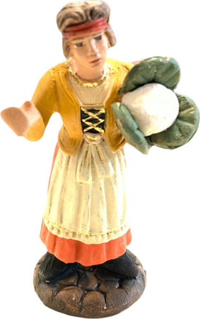 Donna con cavolo statuetta assortita in terracotta artigianale per presepe napoletano da h 7 cm Casa e cucina/Decorazioni per interni/Addobbi e decorazioni per ricorrenze/Decorazioni natalizie/Presepi/Statuine e fondali per il presepe MagiediNatale.it - Altamura, Commerciovirtuoso.it