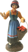 Donna con cestino di mele statuetta in terracotta artigianale per presepe napoletano da h 10 cm Casa e cucina/Decorazioni per interni/Addobbi e decorazioni per ricorrenze/Decorazioni natalizie/Presepi/Statuine e fondali per il presepe MagiediNatale.it - Altamura, Commerciovirtuoso.it