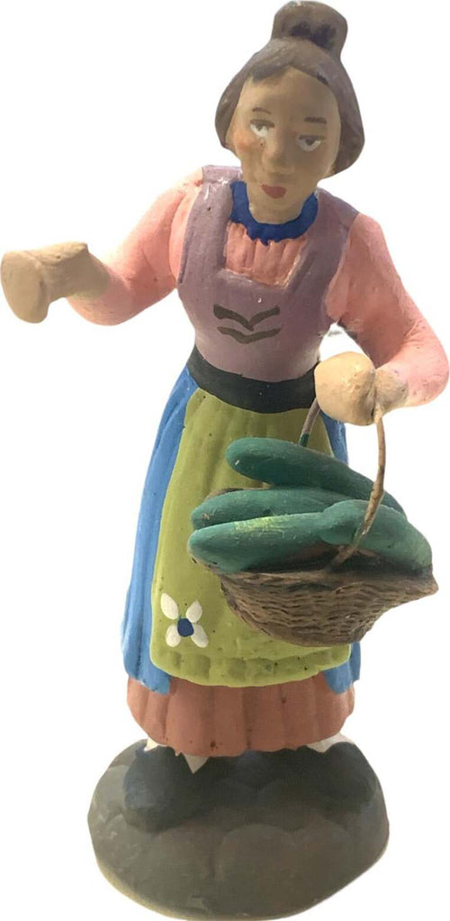 Donna con cesto e verdura statuetta in terracotta artigianale per presepe napoletano da h 7 cm Casa e cucina/Decorazioni per interni/Addobbi e decorazioni per ricorrenze/Decorazioni natalizie/Presepi/Statuine e fondali per il presepe MagiediNatale.it - Altamura, Commerciovirtuoso.it
