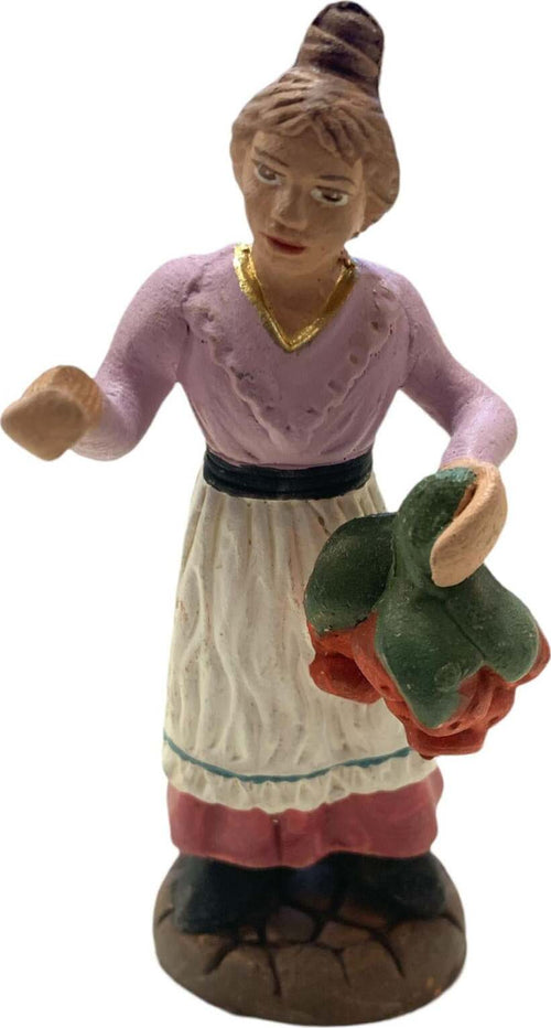 Donna con frutta statuetta assortita in terracotta artigianale per presepe napoletano da h 7 cm Casa e cucina/Decorazioni per interni/Addobbi e decorazioni per ricorrenze/Decorazioni natalizie/Presepi/Statuine e fondali per il presepe MagiediNatale.it - Altamura, Commerciovirtuoso.it