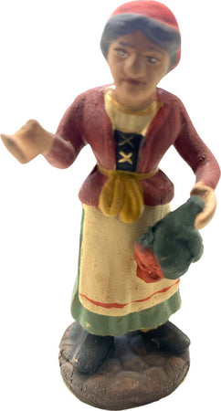 Donna con frutta statuetta assortita in terracotta artigianale per presepe napoletano da h 7 cm Casa e cucina/Decorazioni per interni/Addobbi e decorazioni per ricorrenze/Decorazioni natalizie/Presepi/Statuine e fondali per il presepe MagiediNatale.it - Altamura, Commerciovirtuoso.it