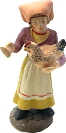 Donna con gallina statuetta in terracotta artigianale per presepe napoletano da h 10 cm Casa e cucina/Decorazioni per interni/Addobbi e decorazioni per ricorrenze/Decorazioni natalizie/Presepi/Statuine e fondali per il presepe MagiediNatale.it - Altamura, Commerciovirtuoso.it
