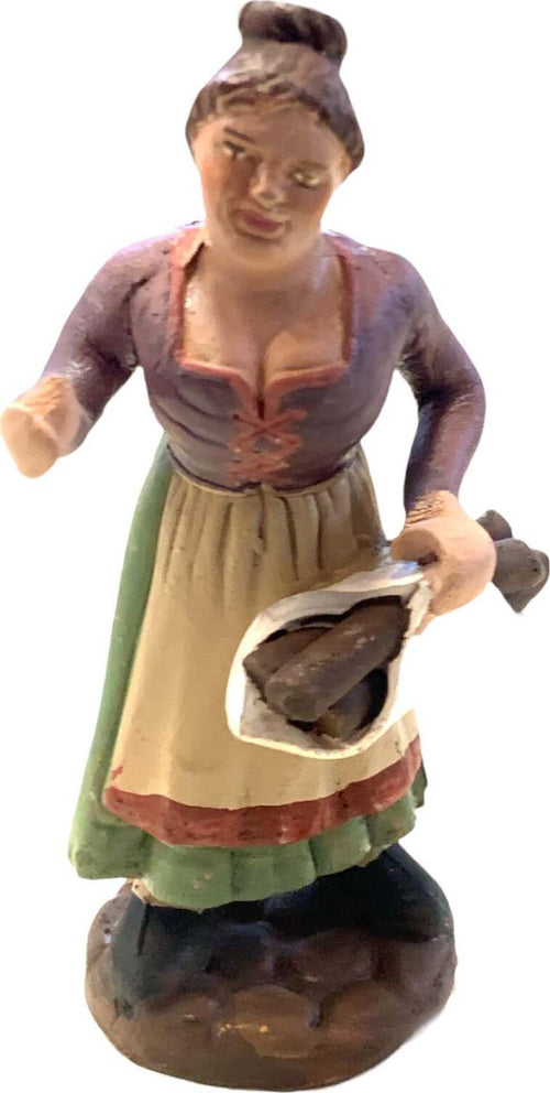Donna con legna statuetta in terracotta artigianale per presepe napoletano da h 10 cm Casa e cucina/Decorazioni per interni/Addobbi e decorazioni per ricorrenze/Decorazioni natalizie/Presepi/Statuine e fondali per il presepe MagiediNatale.it - Altamura, Commerciovirtuoso.it
