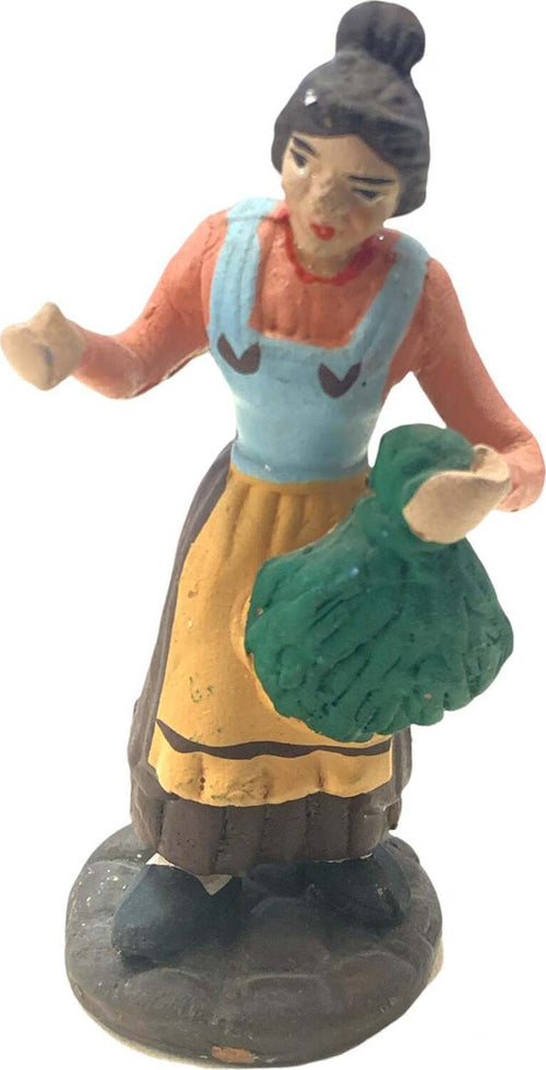 Donna con mazzo di verdura statuetta in terracotta artigianale per presepe napoletano da h 10 cm Casa e cucina/Decorazioni per interni/Addobbi e decorazioni per ricorrenze/Decorazioni natalizie/Presepi/Statuine e fondali per il presepe MagiediNatale.it - Altamura, Commerciovirtuoso.it