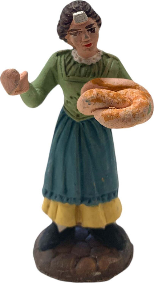 Donna con pane statuetta in terracotta artigianale per presepe napoletano da h 7 cm Casa e cucina/Decorazioni per interni/Addobbi e decorazioni per ricorrenze/Decorazioni natalizie/Presepi/Statuine e fondali per il presepe MagiediNatale.it - Altamura, Commerciovirtuoso.it