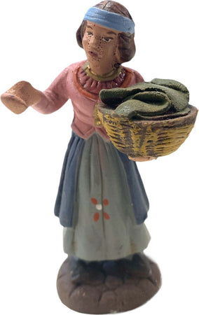 Donna con panni statuetta in terracotta artigianale per presepe napoletano da h 7 cm Casa e cucina/Decorazioni per interni/Addobbi e decorazioni per ricorrenze/Decorazioni natalizie/Presepi/Statuine e fondali per il presepe MagiediNatale.it - Altamura, Commerciovirtuoso.it