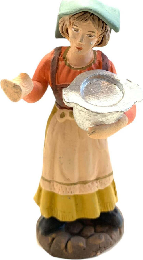 Donna con pentola statuetta in terracotta artigianale per presepe napoletano da h 7 cm Casa e cucina/Decorazioni per interni/Addobbi e decorazioni per ricorrenze/Decorazioni natalizie/Presepi/Statuine e fondali per il presepe MagiediNatale.it - Altamura, Commerciovirtuoso.it