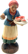 Donna con vassoio di carne statuetta in terracotta artigianale per presepe napoletano da h 10 cm Casa e cucina/Decorazioni per interni/Addobbi e decorazioni per ricorrenze/Decorazioni natalizie/Presepi/Statuine e fondali per il presepe MagiediNatale.it - Altamura, Commerciovirtuoso.it