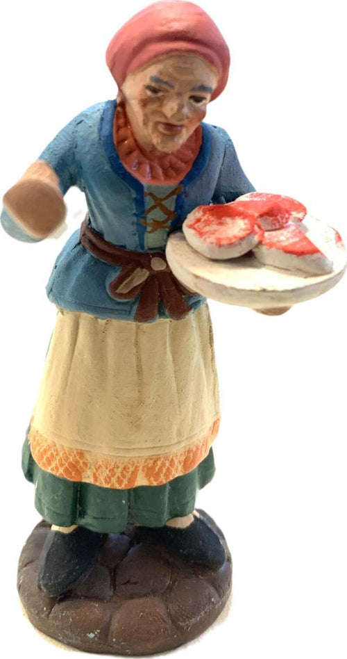Donna con vassoio di carne statuetta in terracotta artigianale per presepe napoletano da h 10 cm Casa e cucina/Decorazioni per interni/Addobbi e decorazioni per ricorrenze/Decorazioni natalizie/Presepi/Statuine e fondali per il presepe MagiediNatale.it - Altamura, Commerciovirtuoso.it